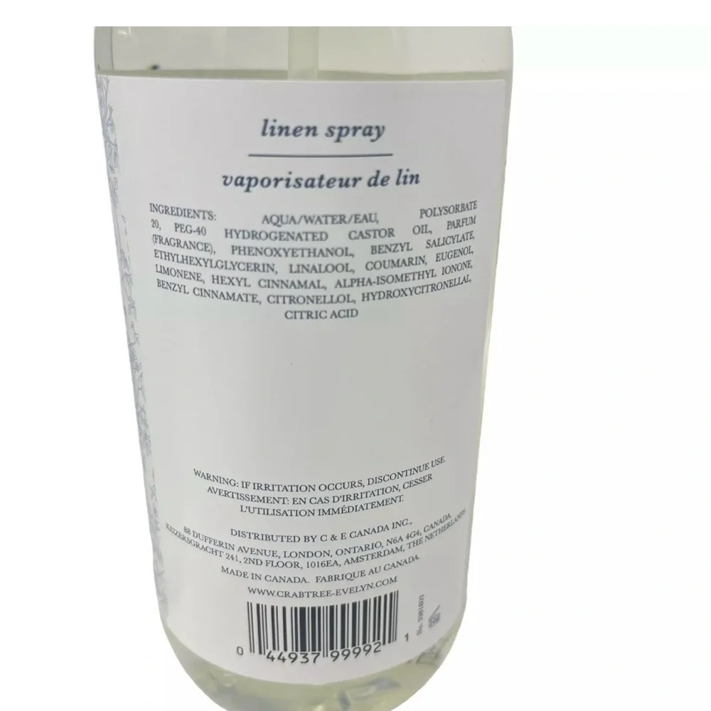 Crabtree and Evelyn NANTUCKET BRIAR Linen Spray Full Size 16.9 Fl Oz 500 ml NEW